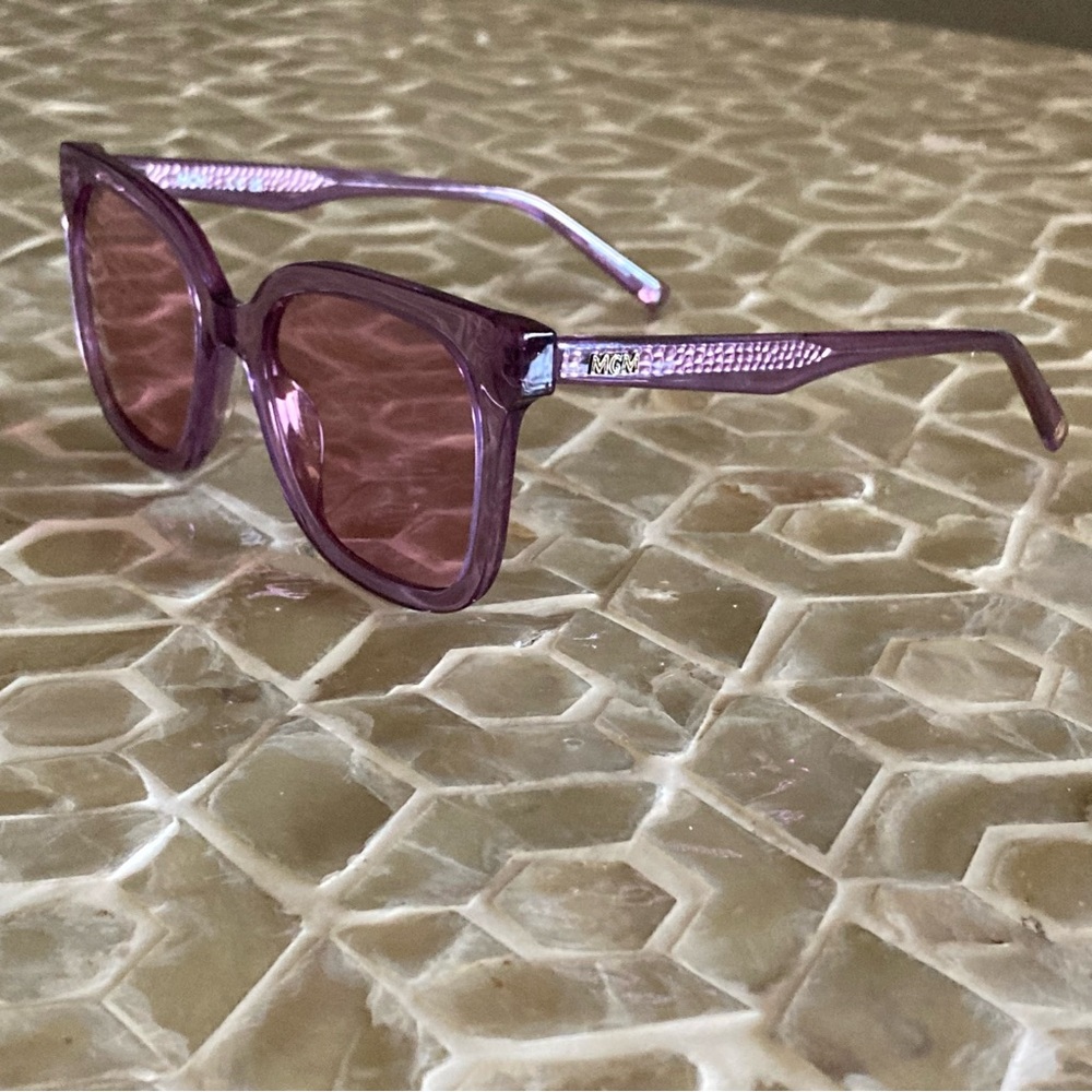 LIKE NEW! MCM725S 500 Womens Purple Rectangular Plastic Sunglasses - Picture 7 of 14